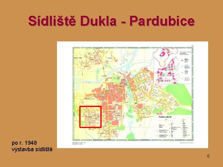 Sídliště Dukla - Pardubice po r. 1948 výstavba sídliště 6 