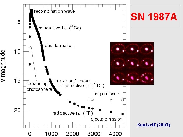 SN 1987 A • Core-collapse supernovae Suntzeff (2003) 