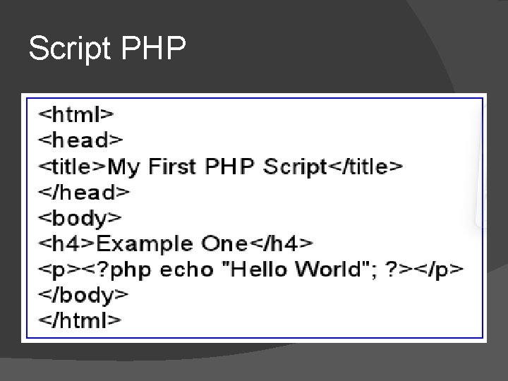 Script PHP 
