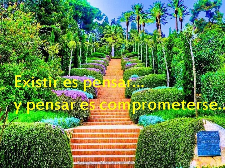 Existir es pensar… y pensar es comprometerse… 