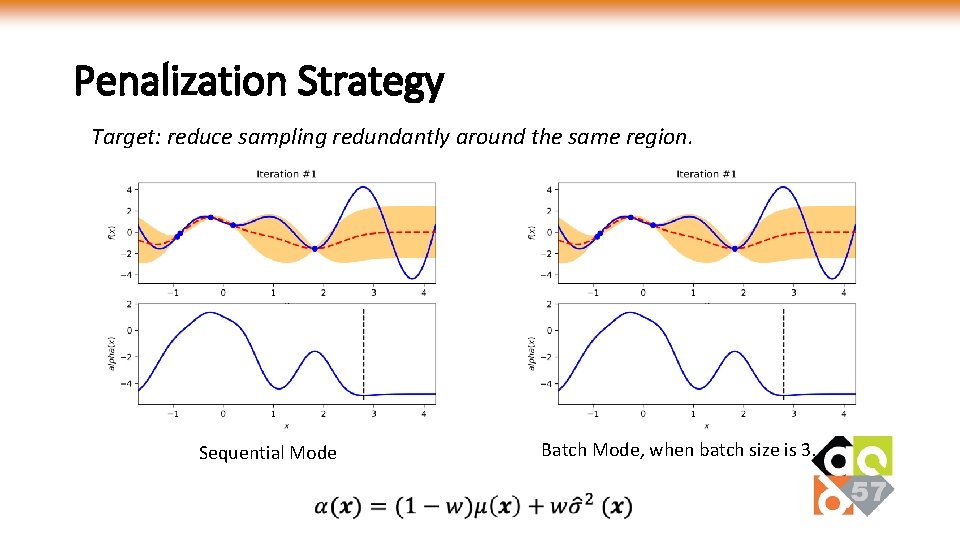 Penalization Strategy Target: reduce sampling redundantly around the same region. Sequential Mode Batch Mode,