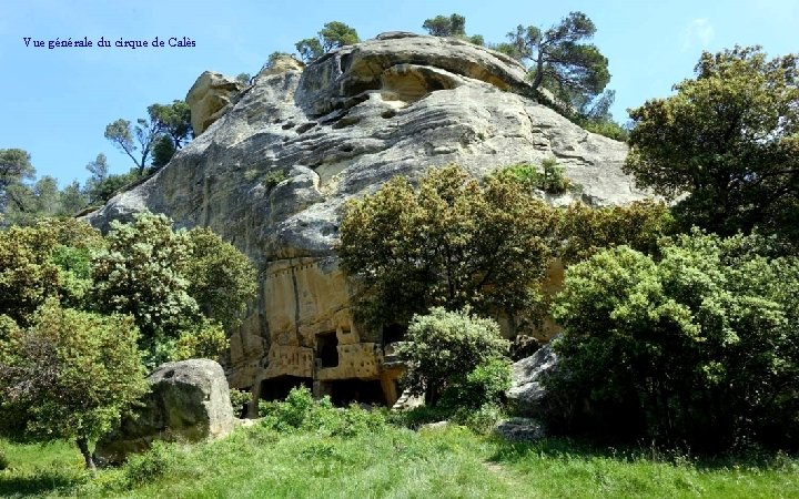 Vue générale du cirque de Calès 