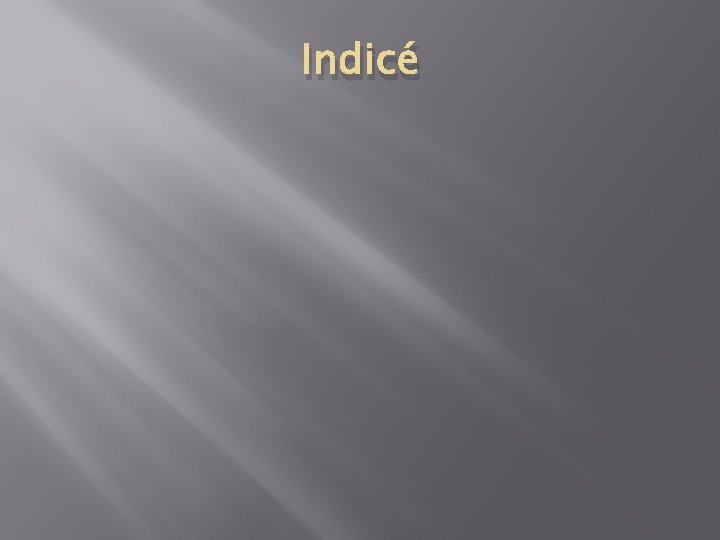 Indicé 