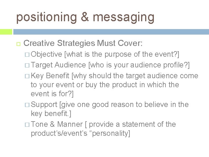 POSITIONING MESSAGING chapter 5 positioning messaging Both are