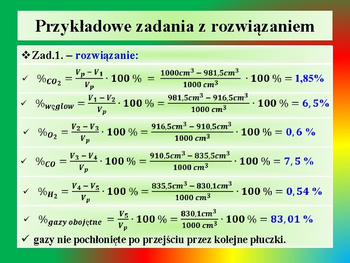 Analiza gazowa metody oparte na pomiarze objtoci gazw