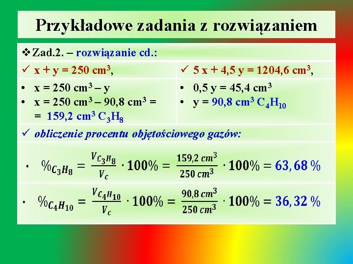 Przykładowe zadania z rozwiązaniem v. Zad. 2. – rozwiązanie cd. : ü x +
