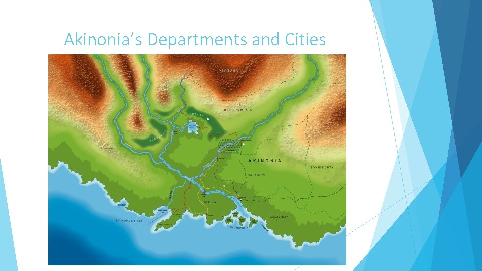 Akinonia’s Departments and Cities 