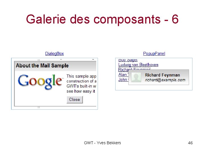 Galerie des composants - 6 GWT - Yves Bekkers 46 