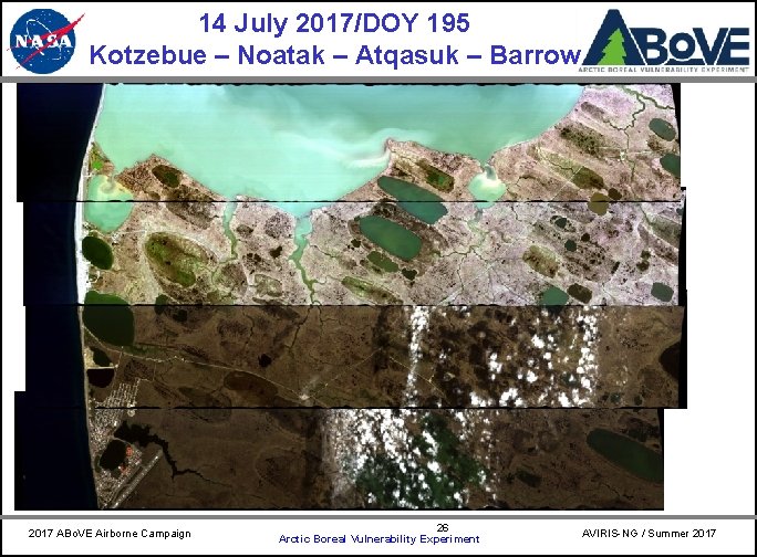 14 July 2017/DOY 195 Kotzebue – Noatak – Atqasuk – Barrow CARVE A 2017