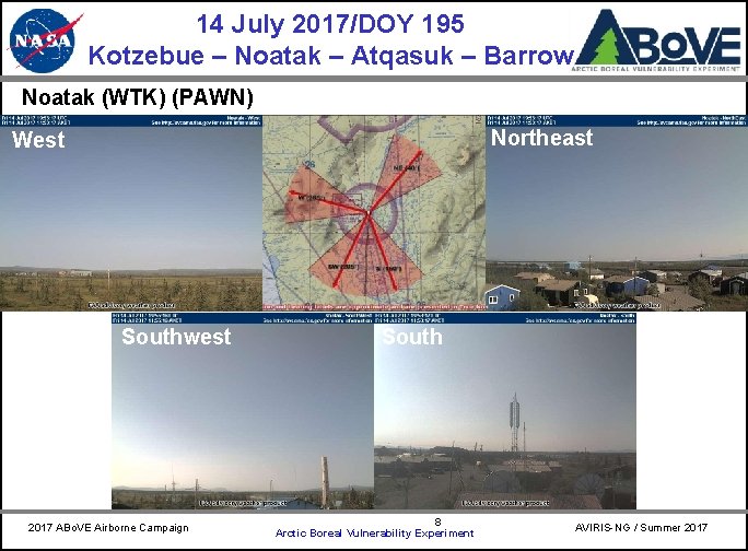 14 July 2017/DOY 195 Kotzebue – Noatak – Atqasuk – Barrow CARVE Noatak (WTK)