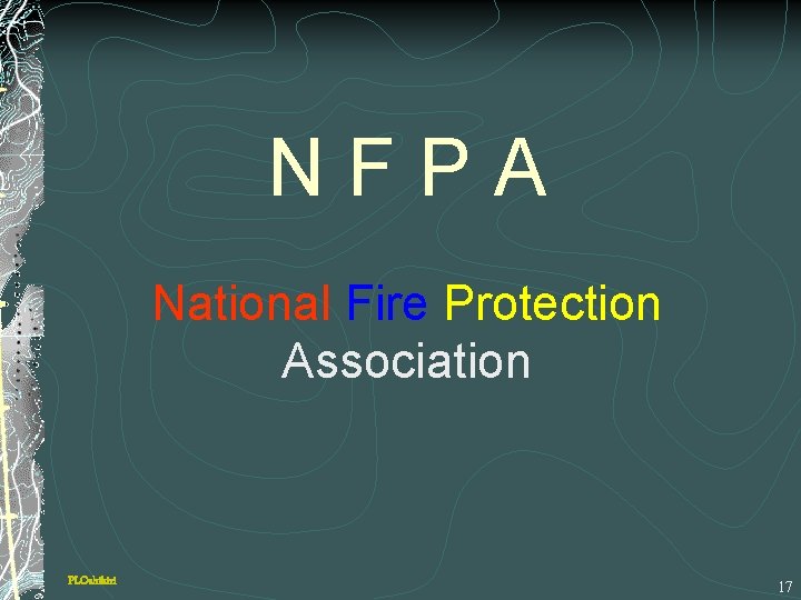 NFPA National Fire Protection Association PLOshikiri 17 
