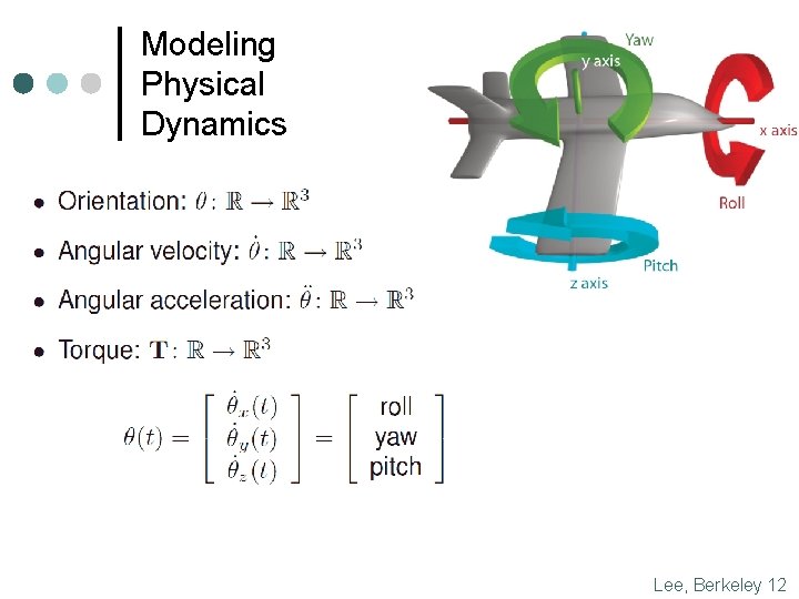 Modeling Physical Dynamics Lee, Berkeley 12 