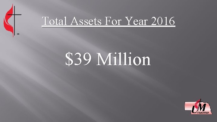 Total Assets For Year 2016 $39 Million 