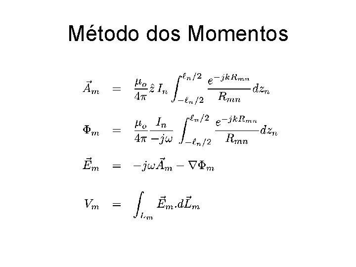 Método dos Momentos 