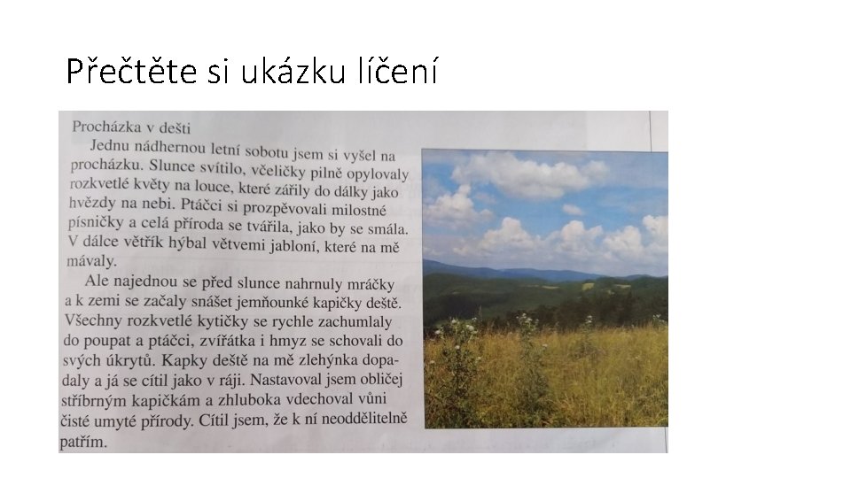 Přečtěte si ukázku líčení 