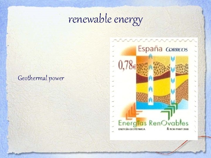 renewable energy Geothermal power 