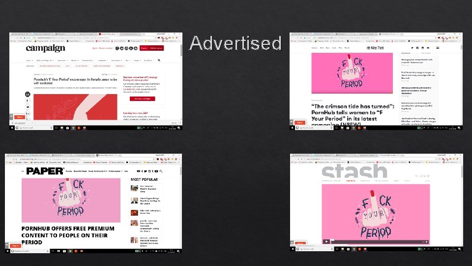 Advertised 