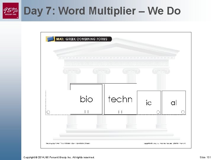Day 7: Word Multiplier – We Do Copyright © 2014, 95 Percent Group Inc.