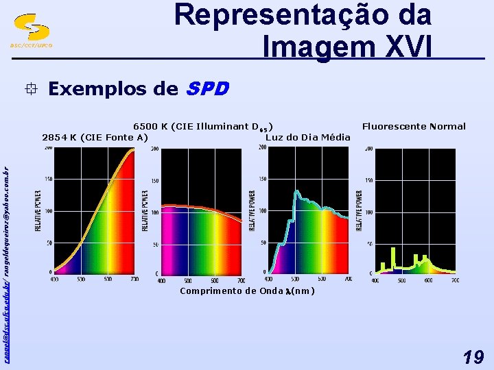 DSC/CCT/UFCG Representação da Imagem XVI ° Exemplos de SPD rangel@dsc. ufcg. edu. br/ rangeldequeiroz@yahoo.