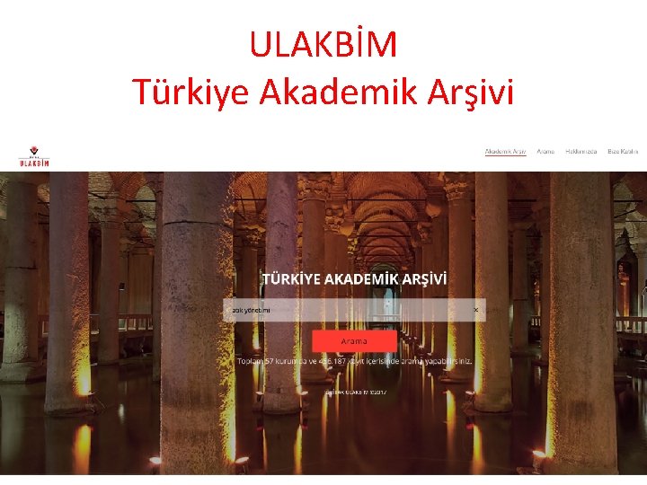 ULAKBİM Türkiye Akademik Arşivi 