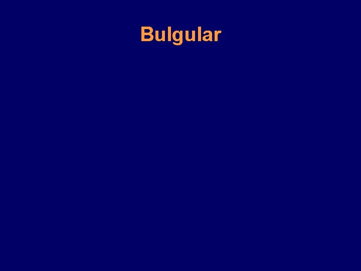 Bulgular 