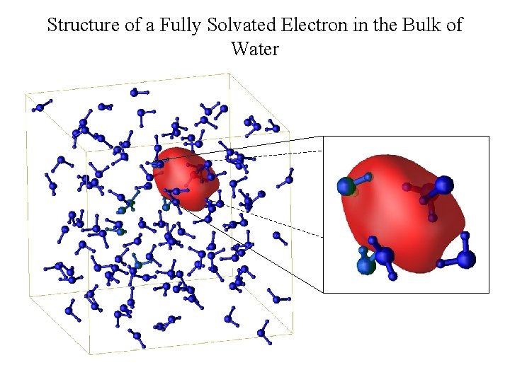 Structure of a Fully Solvated Electron in the Bulk of Water 