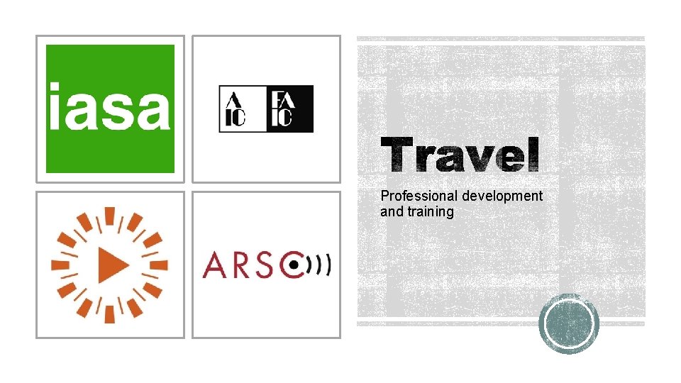 Professional development and training 
