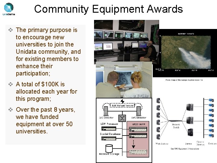 Community Equipment Awards v The primary purpose is to encourage new universities to join