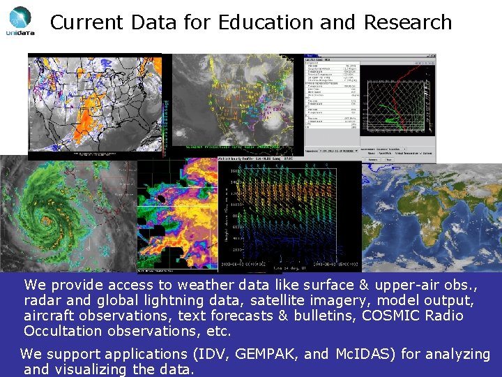 Current Data for Education and Research We provide access to weather data like surface
