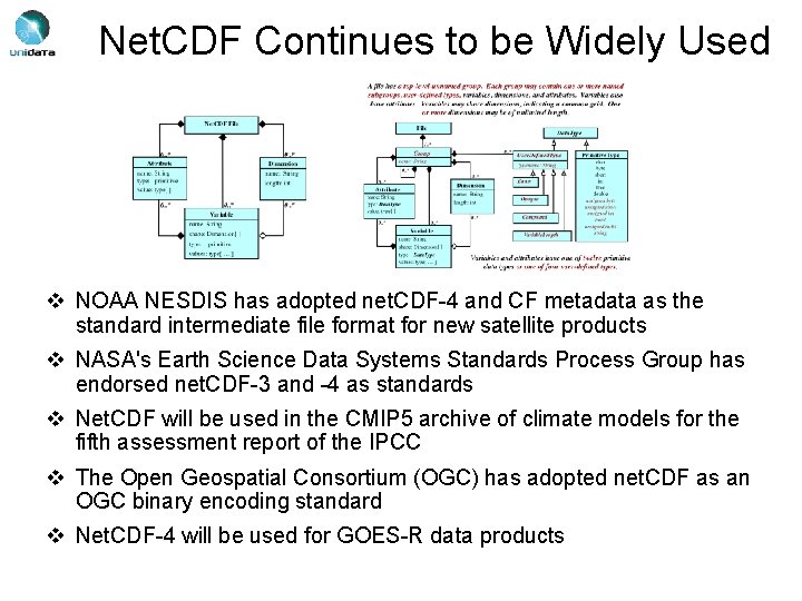 Net. CDF Continues to be Widely Used v NOAA NESDIS has adopted net. CDF-4