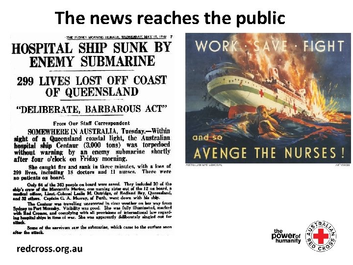 The news reaches the public 