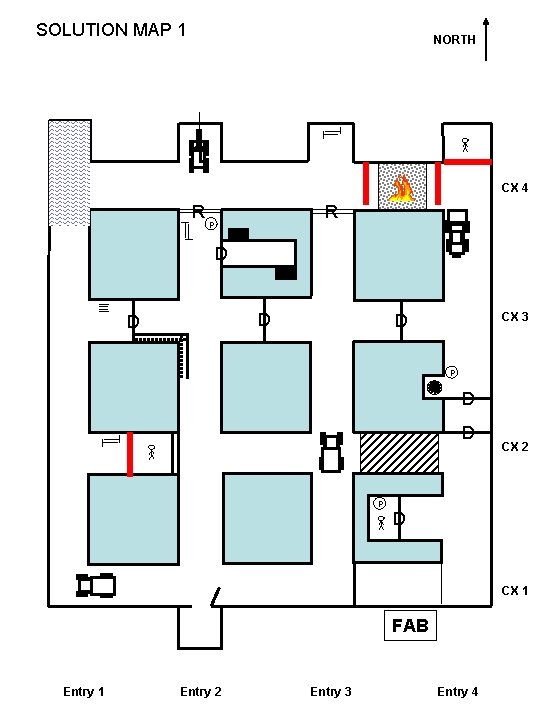SOLUTION MAP 1 NORTH CX 4 R R P D D CX 3 P