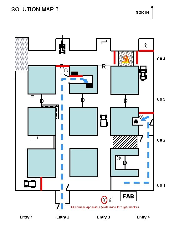 SOLUTION MAP 5 NORTH CX 4 R R P D D D CX 3
