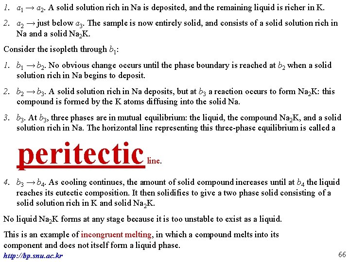 1. a 1 → a 2. A solid solution rich in Na is deposited,