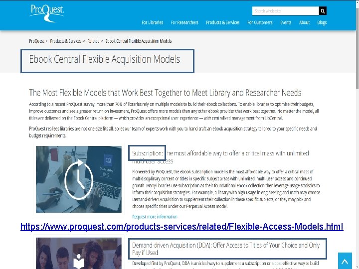 https: //www. proquest. com/products-services/related/Flexible-Access-Models. html 