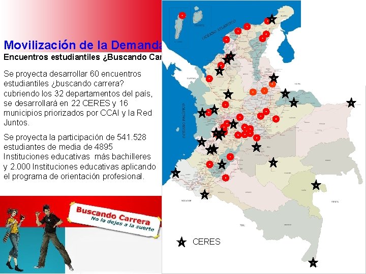 Ministerio de Educación Nacional República de Colombia Movilización de la Demanda Encuentros estudiantiles ¿Buscando