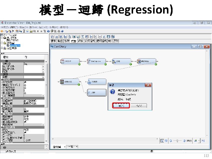 模型－迴歸 (Regression) 115 