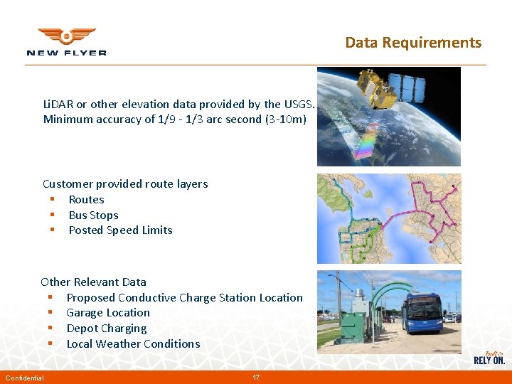 Data Requirements Li. DAR or other elevation data provided by the USGS. Minimum accuracy