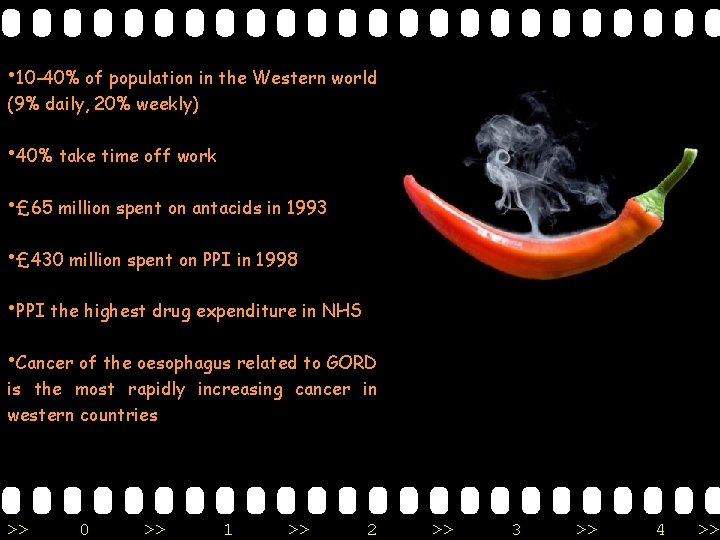  • 10 -40% of population in the Western world (9% daily, 20% weekly)