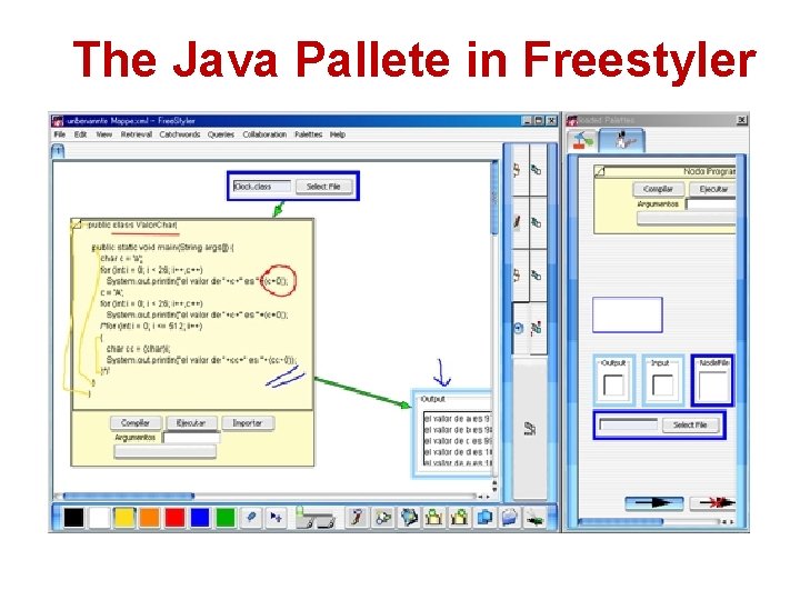 The Java Pallete in Freestyler 