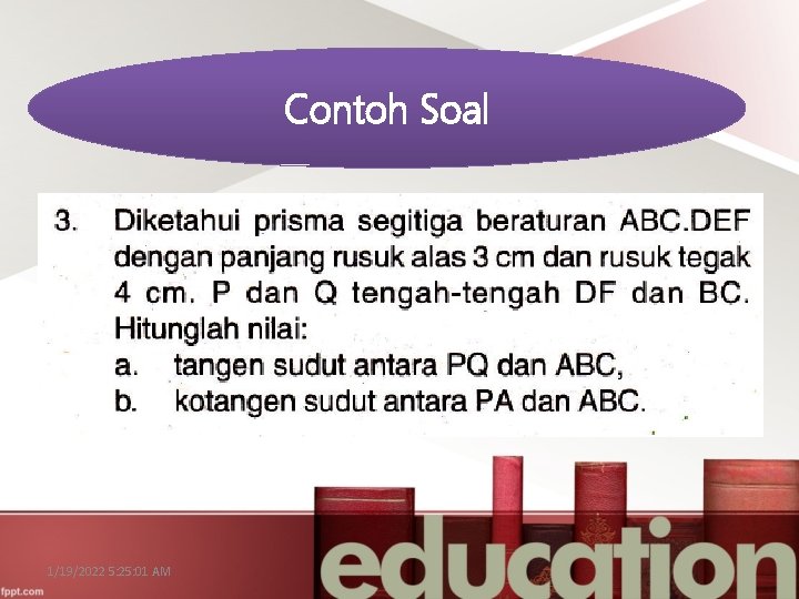 Contoh Soal 1/19/2022 5: 25: 01 AM 