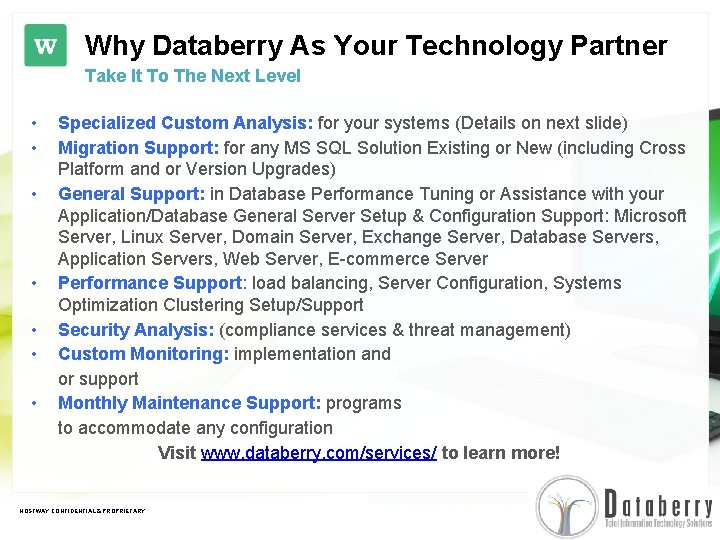 Why Databerry As Your Technology Partner Take It To The Next Level • • Why Databerry As Your Technology Partner Take It To The Next Level • •
