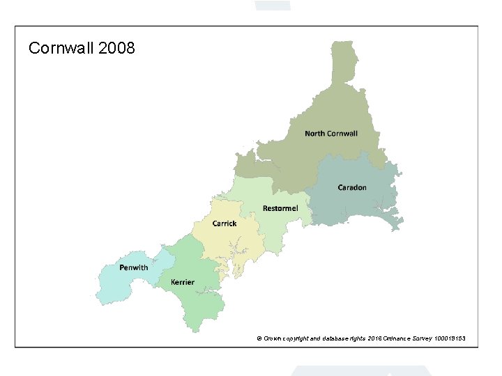 Cornwall 2008 © Crown copyright and database rights 2016 Ordnance Survey 100019153 