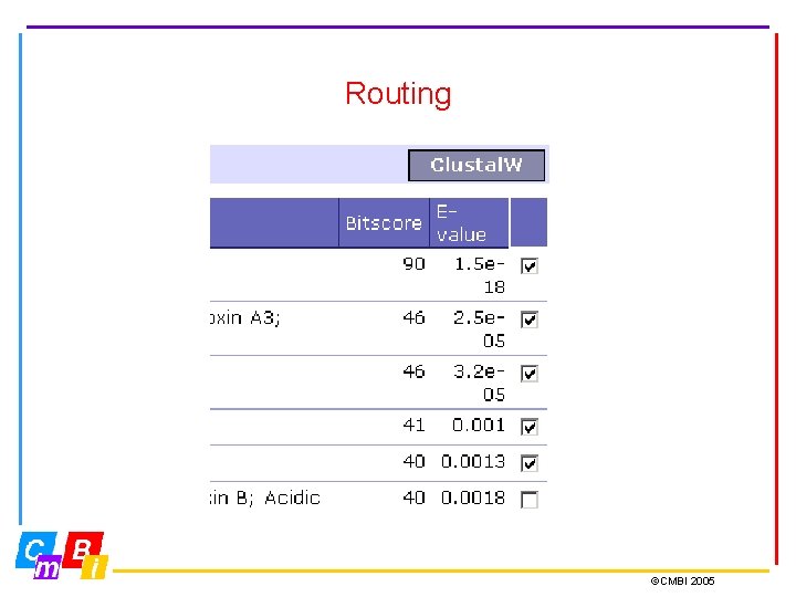 Routing ©CMBI 2005 