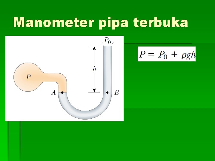 Manometer pipa terbuka 