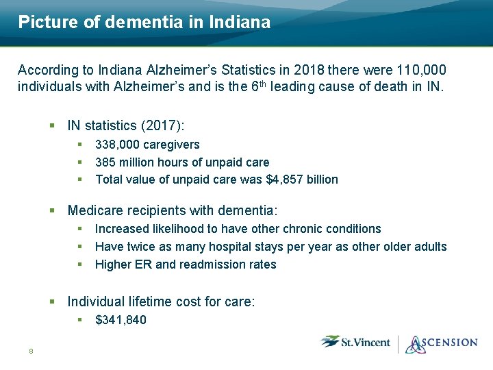 Picture of dementia in Indiana According to Indiana Alzheimer’s Statistics in 2018 there were