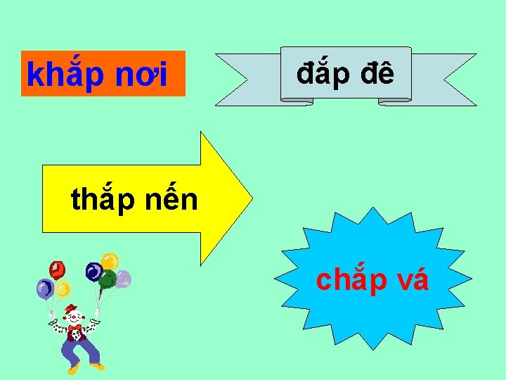 khắp nơi đắp đê thắp nến chắp vá 