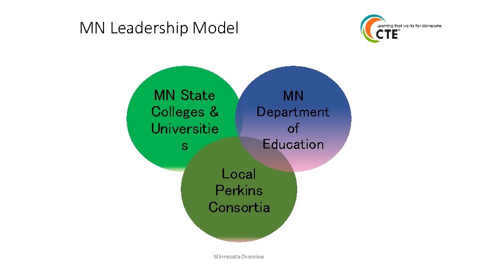 MN Leadership Model MN State Colleges & Universitie s MN Department of Education Local