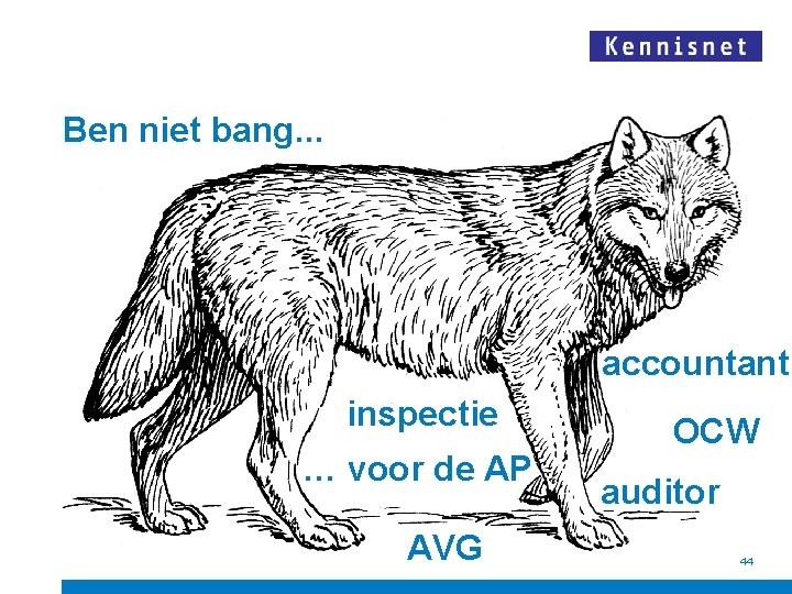 Ben niet bang. . . accountant inspectie … voor de AP AVG OCW auditor