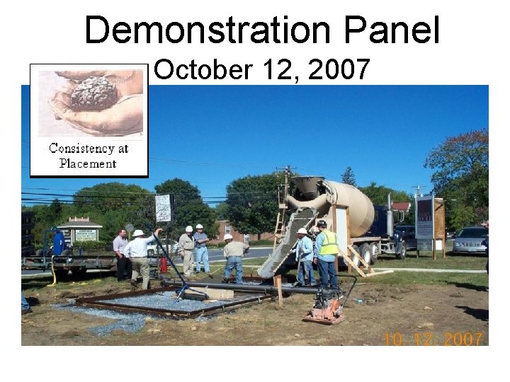 Demonstration Panel October 12, 2007 